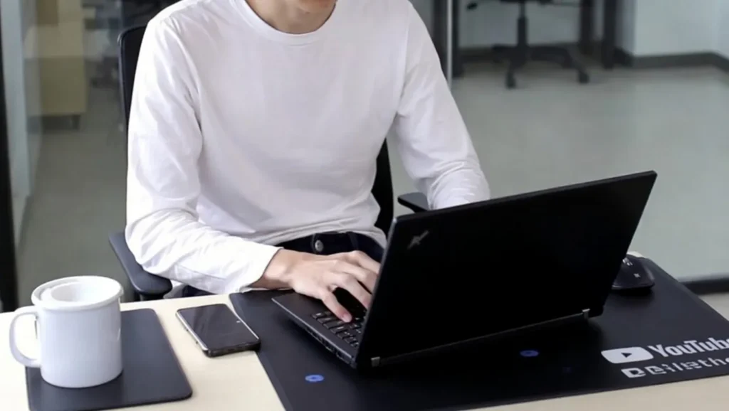 パソコンを使う男性