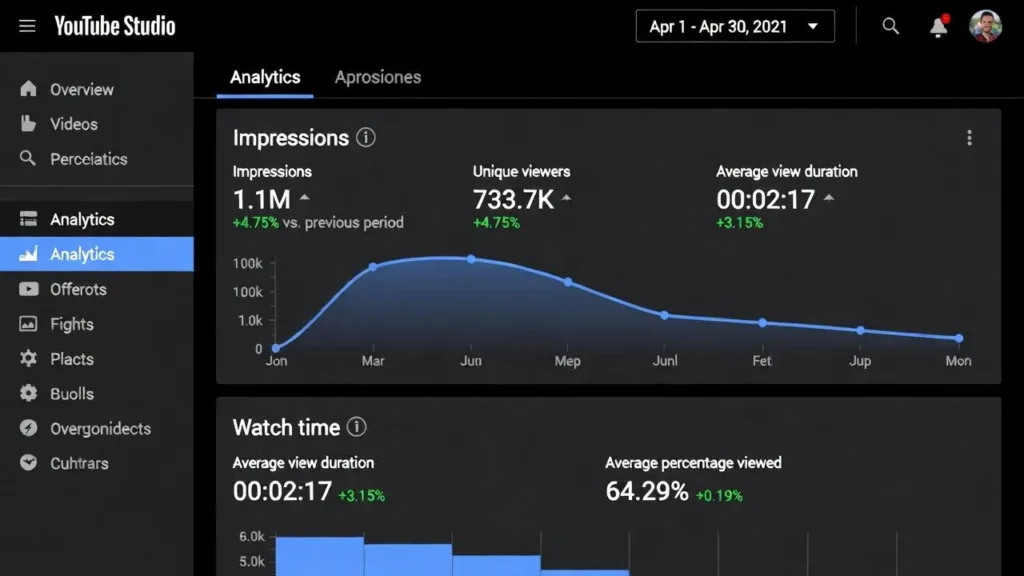 インプレッション数の確認方法